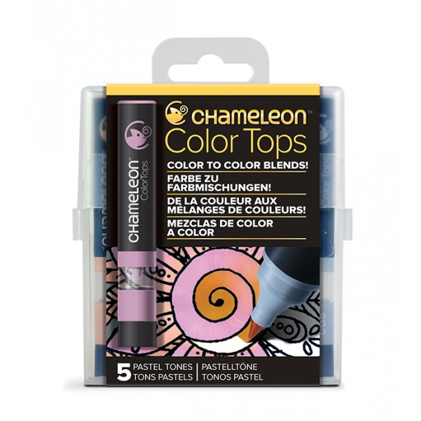 Chameleon 5-Pen Color Tops Pastel Set